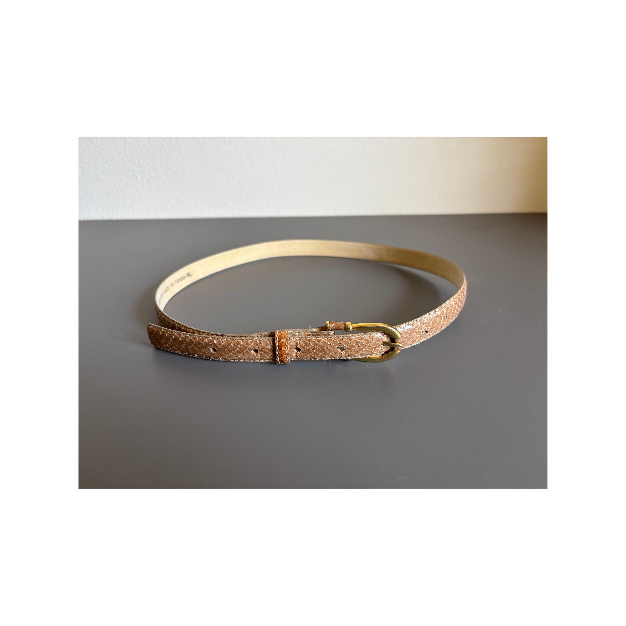 Gold Snake Belt 80s - Etsy