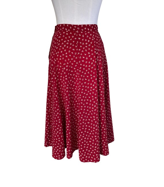 Vintage 1990s Cherry Red crepe bias cut Liz Claib… - image 3