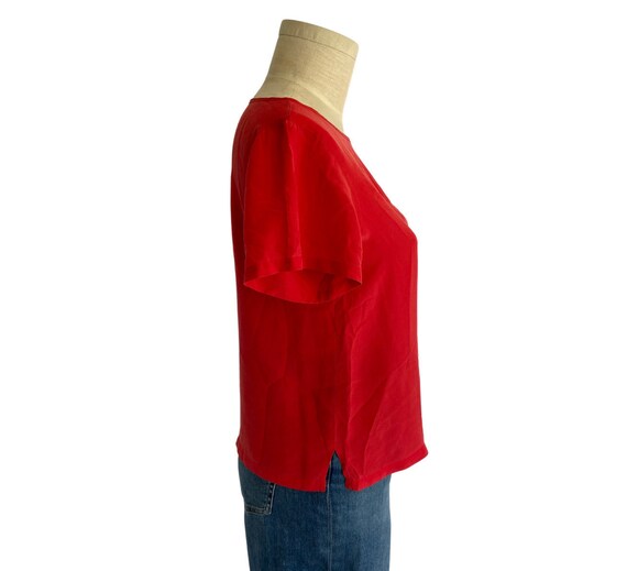 NORDSTROM TOWN SQUARE Vintage cherry Red Washed S… - image 3