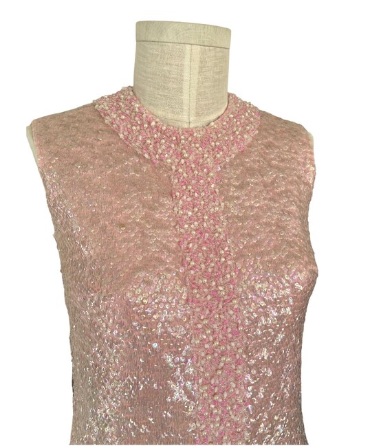 50's - 60's Fully Sequined & BEADED Vintage Blous… - image 8