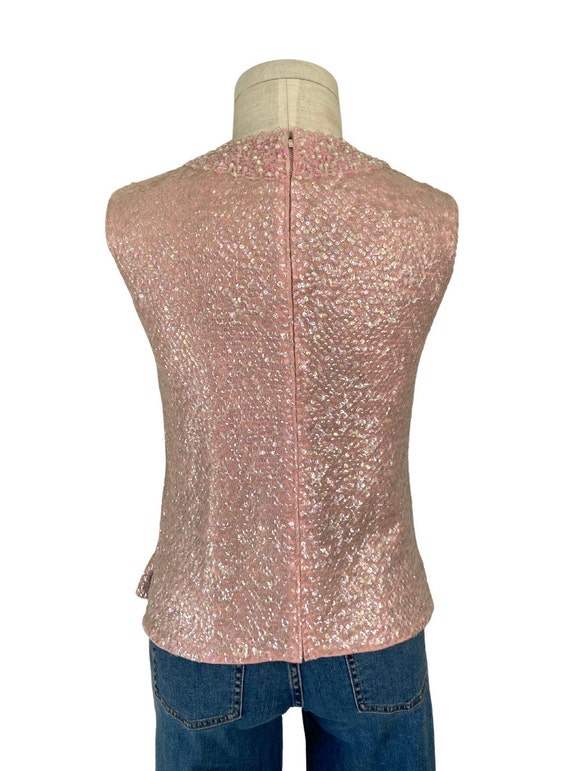 50's - 60's Fully Sequined & BEADED Vintage Blous… - image 2