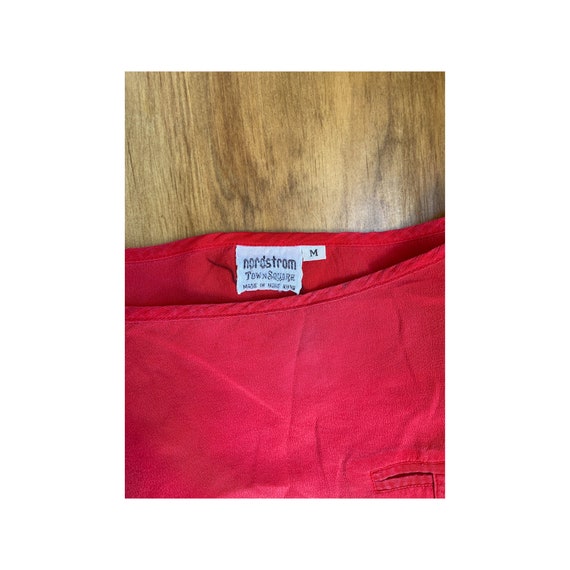 NORDSTROM TOWN SQUARE Vintage cherry Red Washed S… - image 5