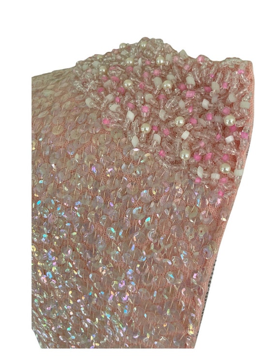 50's - 60's Fully Sequined & BEADED Vintage Blous… - image 7