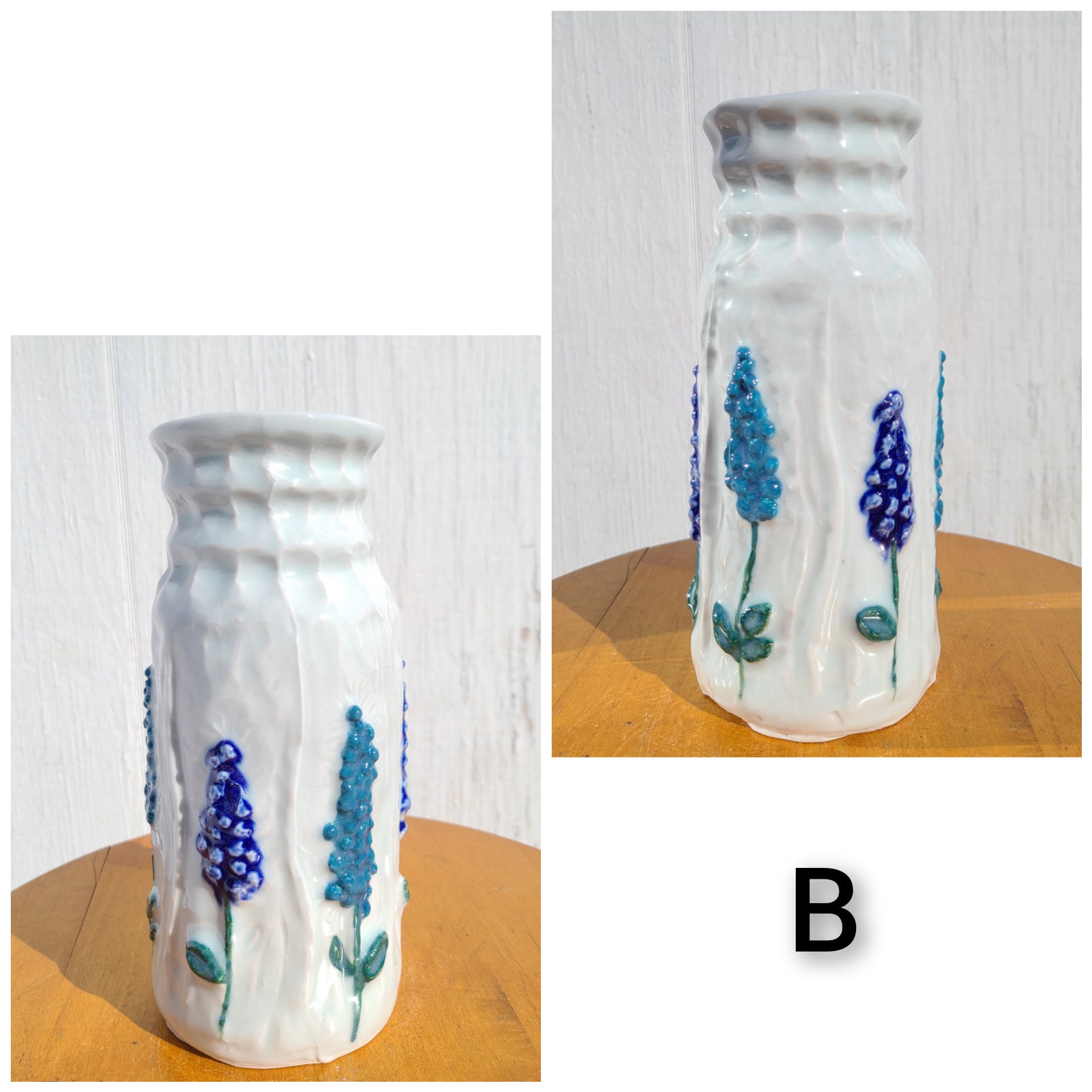 Ceramic Lavender Vase Home Decor Flower Vase Dry Flower Etsy