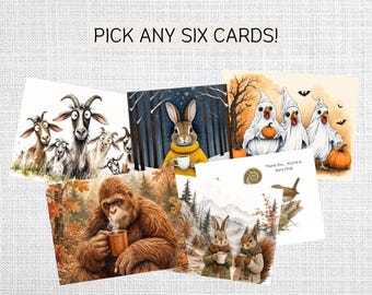 Pick Any Six Cards, Create Your Own Set, Card Bundles