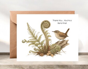 Nature Thank You Notecard, Gratitude Card #312