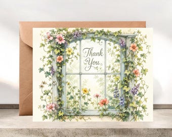Plant Window Thank-you Cards #046