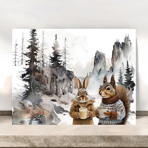 Cartes de correspondance Café du matin avec enveloppes, Papeterie nature, Cartes nature fantaisiste, Cartes de remerciement, Cartes toutes occasions, Cartes Faune