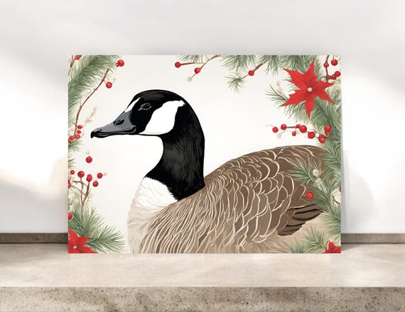 Canada Goose Christmas Notecards, Wildlife Christmas Card Sets