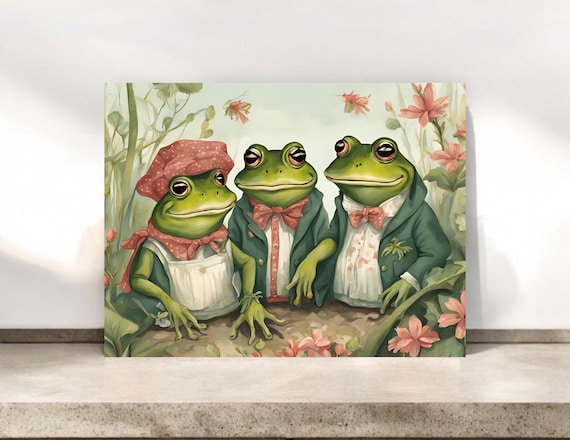 Frogs and Flowers Notecards: Whimsical All Occasion Blank Cards