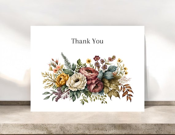 Floral Thank-you Notecard Sets, Thank You Stationery