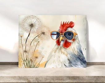 Funny Cool Chicken Notecard Sets - Whimsical Chicken Stationery #079