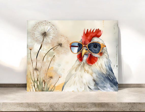 Funny Cool Chicken Notecard Sets with Envelopes - Quirky Stationery Gift for Chicken Lovers
