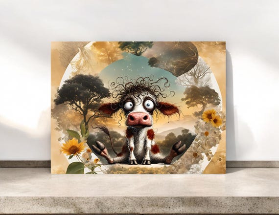 Frazzled Garden Cow Note Cards: Humorous All-Occasion Stationery