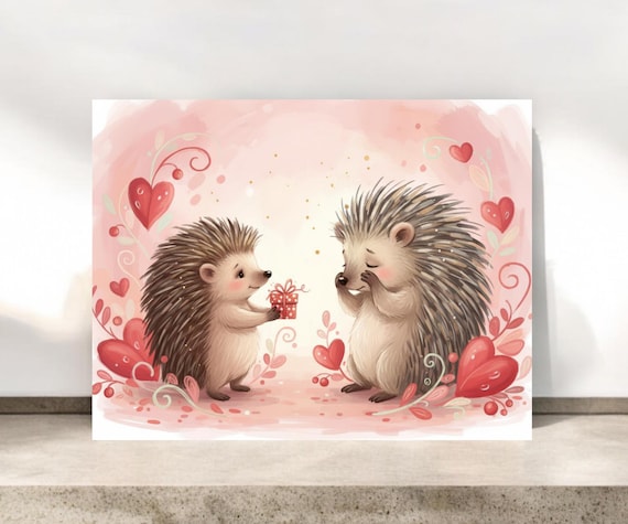 Whimsical Frog Valentine  Notecards