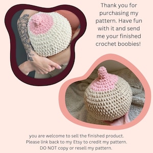 Fun Adult Crochet Boob Pillow Pattern