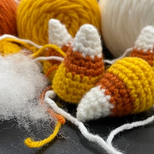 Halloween candy corn handmade cute keychain or stuffed catnip cat toy