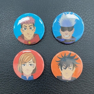 Sorcerer anime fanart character button pin back badge