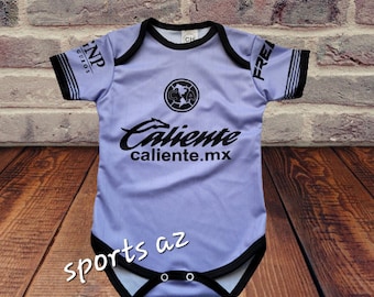 Club america Away Baby Soccer Jersey, pañalero Bebe Jumpsuit aguilas del america baby Bodysuit