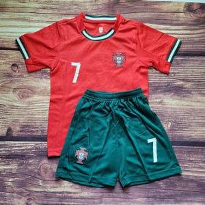 Portugal Kid's Uniform, Soccer Outfit, Jersey and Shorts, Futbol Uniform, Unbranded image 12