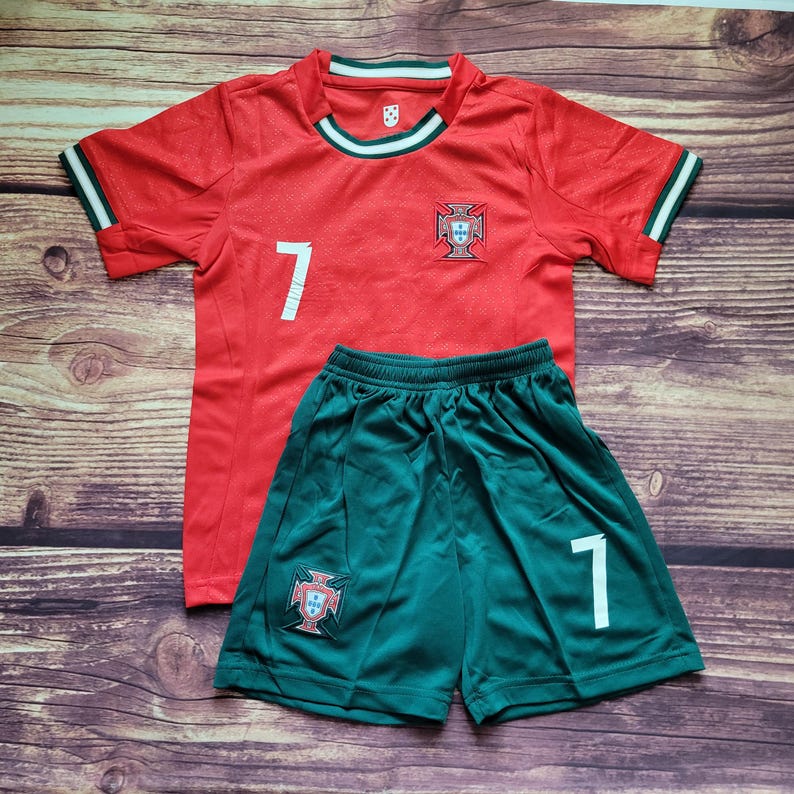 Portugal Kid's Uniform, Soccer Outfit, Jersey and Shorts, Futbol Uniform, Unbranded image 12