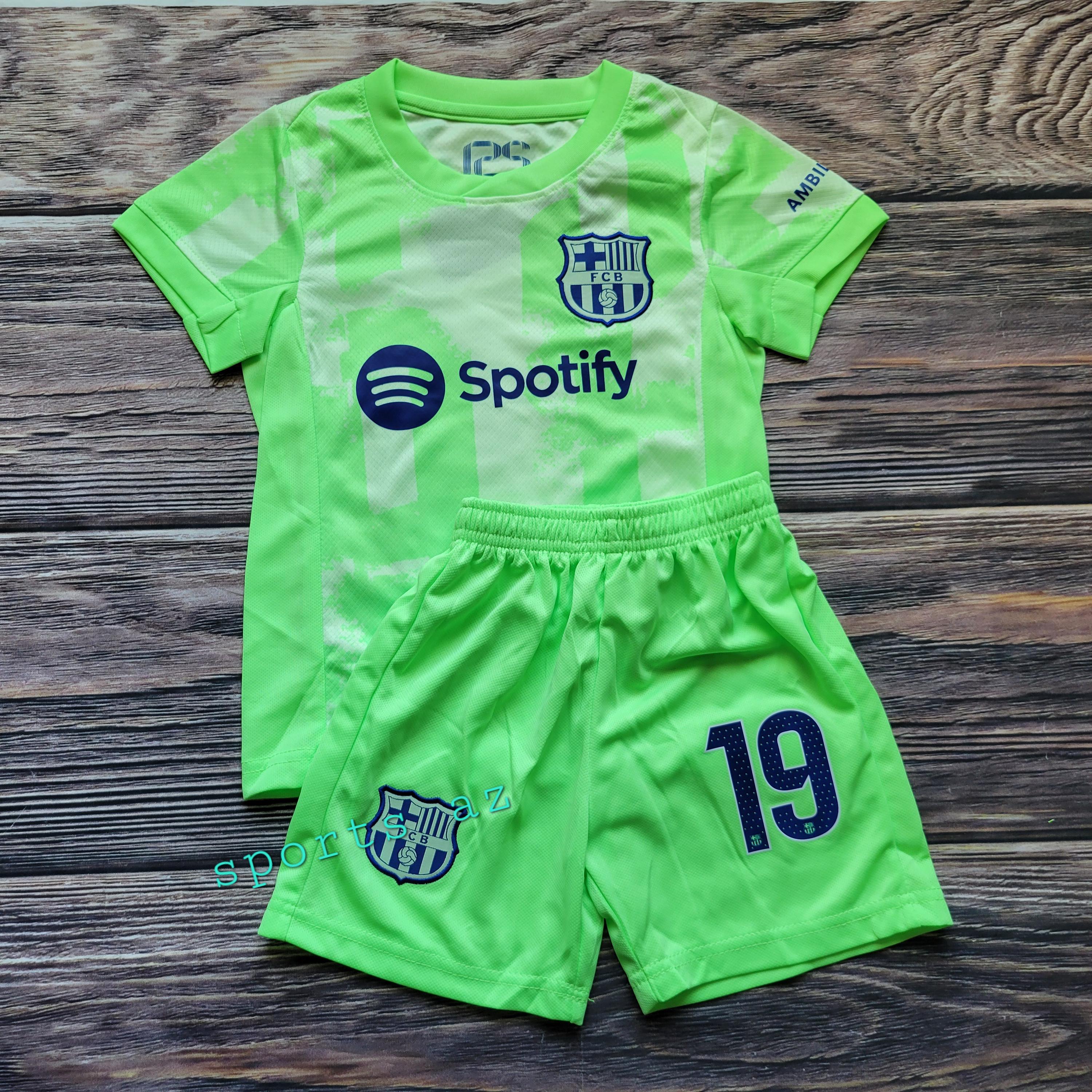 Set Maglia Da Calcio Yamal Per Bambini – Maglia, Pantaloncini E Calze, Look Barcellona, Taglie 128-176, Traspirante
