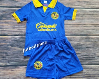 Club America Kid's Away Uniform, Soccer Outfit, Jersey and Shorts, Futbol Uniform, Unbranded