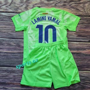 Kid's Uniform Lamine Yamal , Soccer Outfit, Jersey and Shorts, Barcelona Futbol Uniform, Unbranded