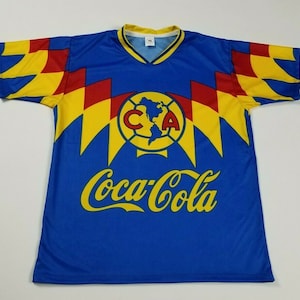 Club America Jersey Las Aguilas Blue Retro Soccer Jersey