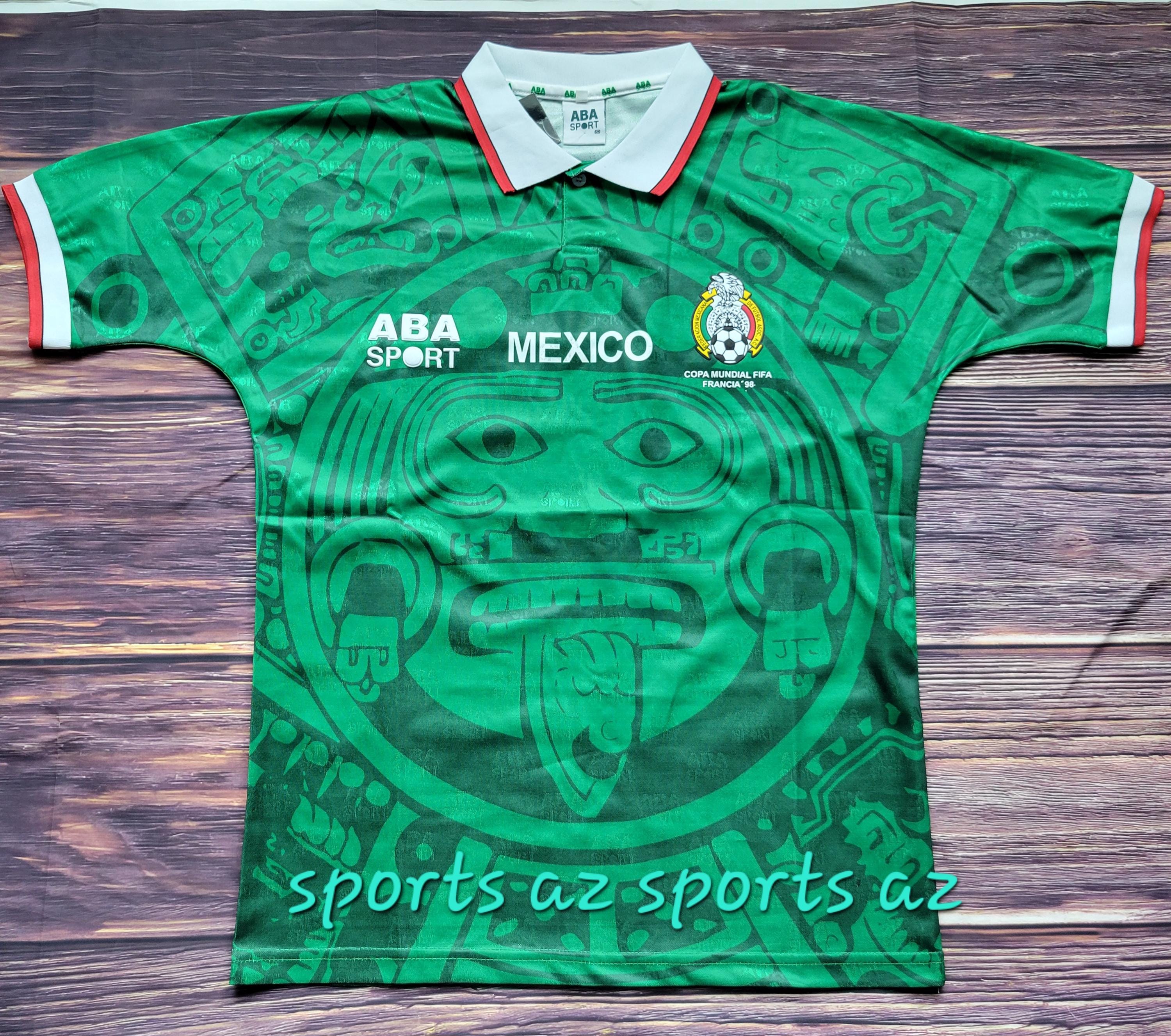 1998年　メキシコ代表　エルナンデス　ユニフォーム　レプリカ　サッカーシャツ Mexico Jersey Retro 1998 Soccer Jersey | Mens Soccer Jersey