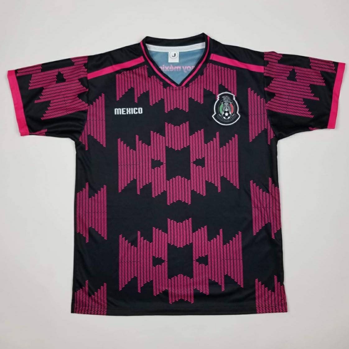 Camiseta de fútbol negro de México / Camiseta de fútbol Etsy