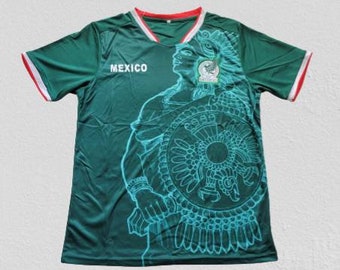 Mexico Soccer Jersey | Men's Soccer Jersey | Mexico Futbol Shirt Azteca Design