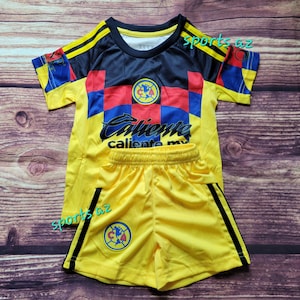 Club America Kid&#39;s Uniform,Home New outfit with Retro Style, Soccer Outfit, águilas del ame Jersey and Shorts, Futbol Uniform, Unbranded