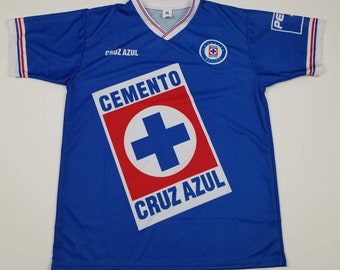 Cruz Azul Soccer Jersey, La Maquina Cementera Retro Soccer Jersey