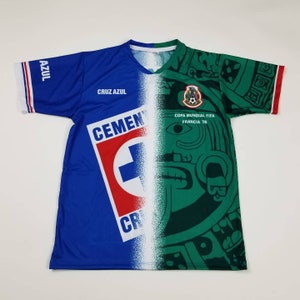 Cruz Azul Mexico Jersey, Retro Soccer Jersey | Mens Soccer Jersey | Mexico National Soccer Team,La Maquina Cementera