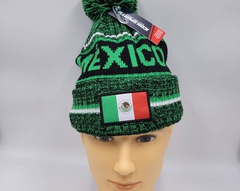 Mexico National Soccer Team, Pom Beanie, Soccer Team Beanie Selección Mexicana El Tri Gorro