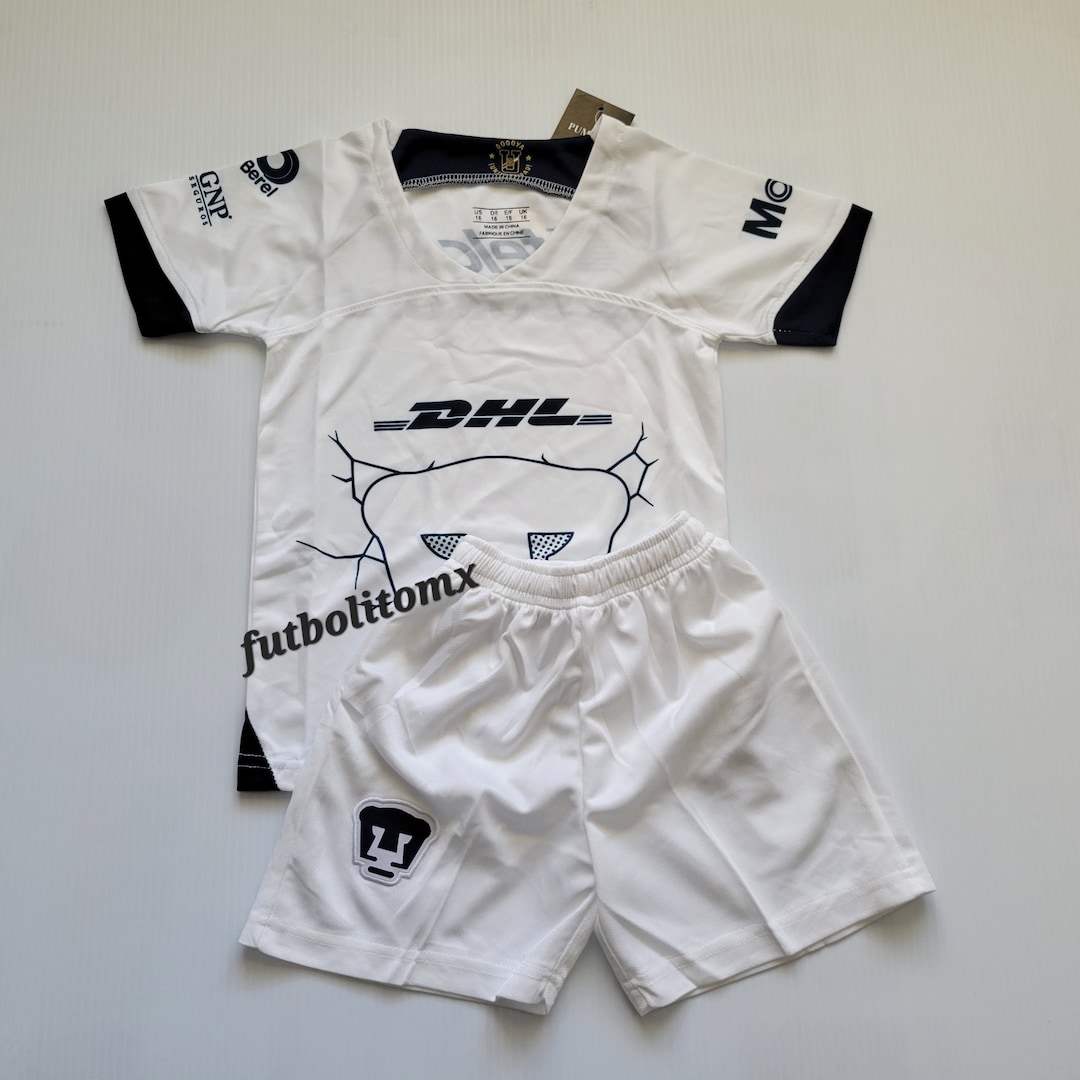 Pumas Kid's Uniform, Soccer Outfit, Jersey and Shorts, Futbol Uniform