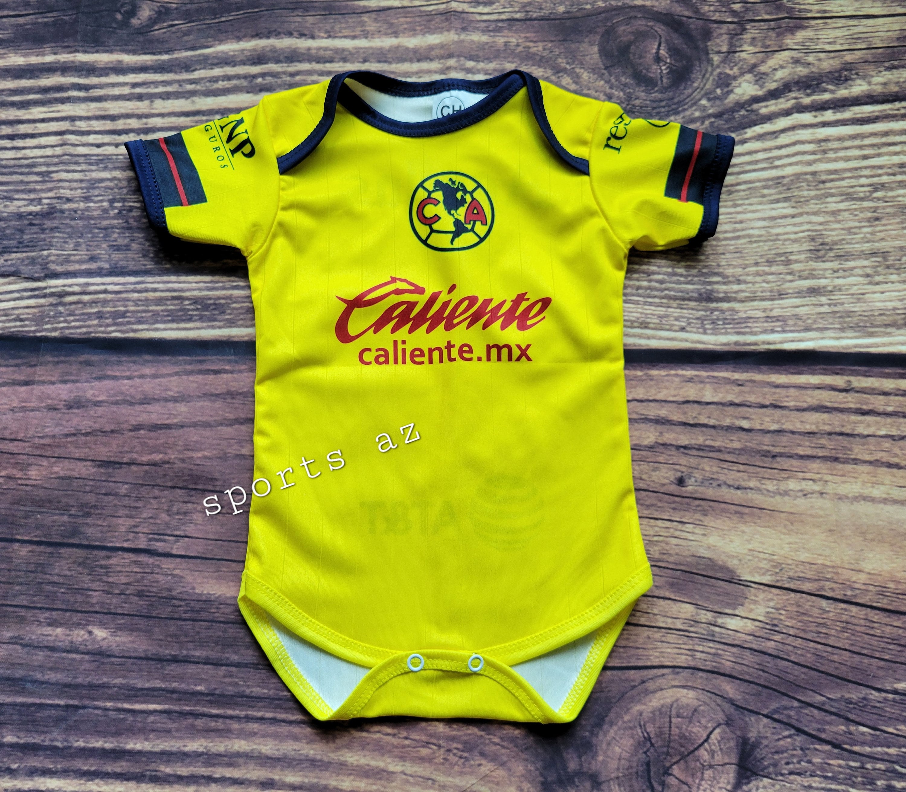 Liga Mx Club America Baby Onesie Club America Baby Soccer Jersey