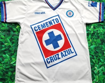 Cruz Azul Soccer Jersey, La Maquina Cementera Retro Soccer Jersey