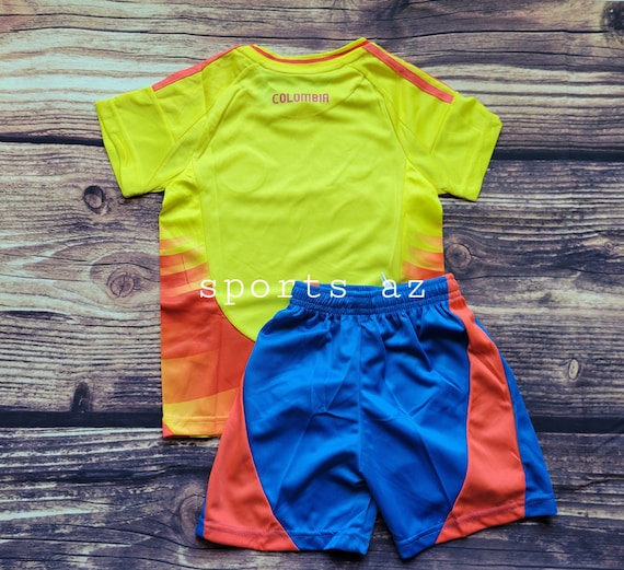 Uniforme de fútbol infantil de Colombia, uniforme de local