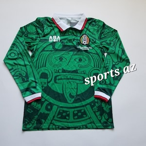 Mexico Jersey Retro 1998 Soccer Jersey | Men&#39;s Long sleeve Soccer Jersey | Mexico National Soccer Team