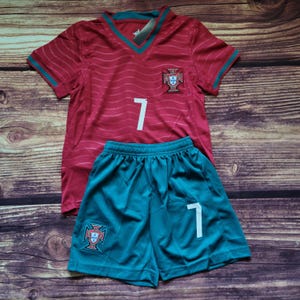 Portugal Kid's Uniform, Soccer Outfit, Jersey and Shorts, Futbol Uniform, Unbranded image 13