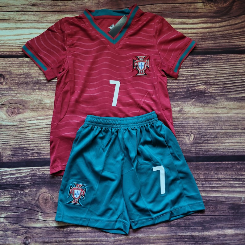 Portugal Kid's Uniform, Soccer Outfit, Jersey and Shorts, Futbol Uniform, Unbranded image 13