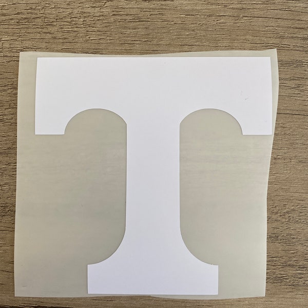 University of Tennessee Volunteers, Matte White "T" Logo Decal