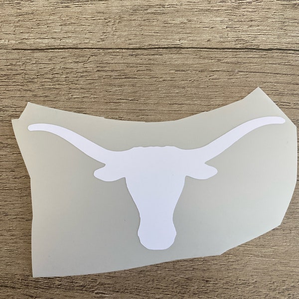 University of Texas Longhorns, Matte White "Longhorn" Decal