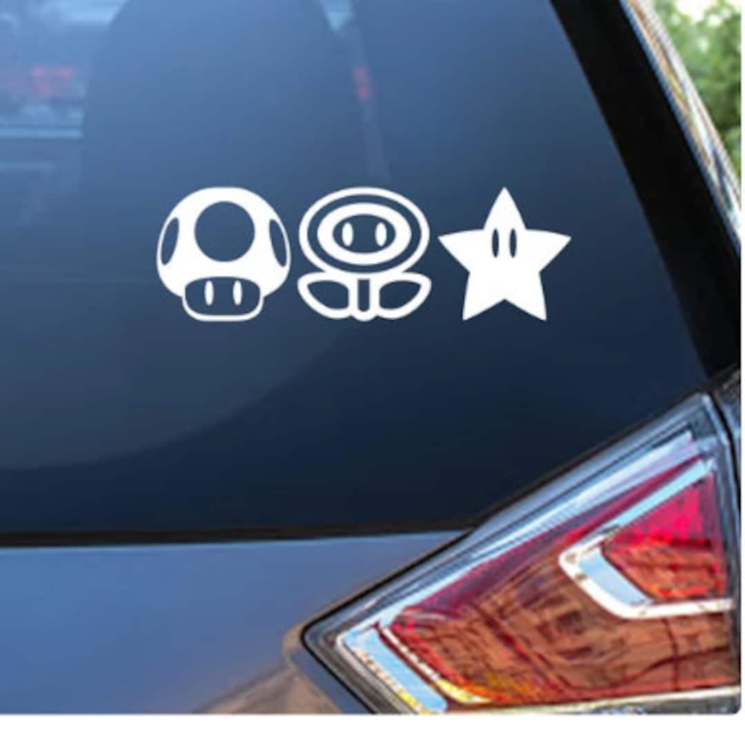 Super Mario Decal Bigger Faster Stronger Design Etsy