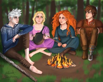 The Big Four - RiseOfTheBraveTangledDragons - Digital Print