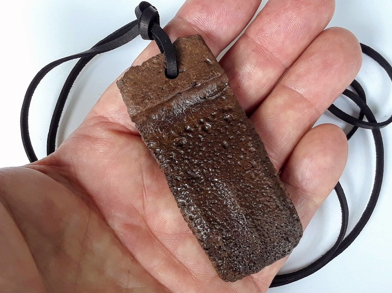 Fossil Giant Armadillo Mobile Scute Necklace
