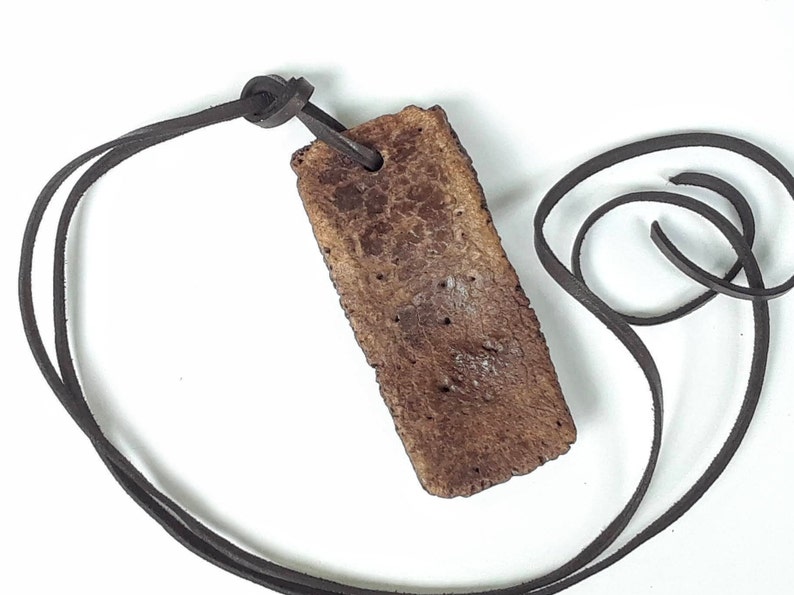 Fossil Giant Armadillo Mobile Scute Necklace