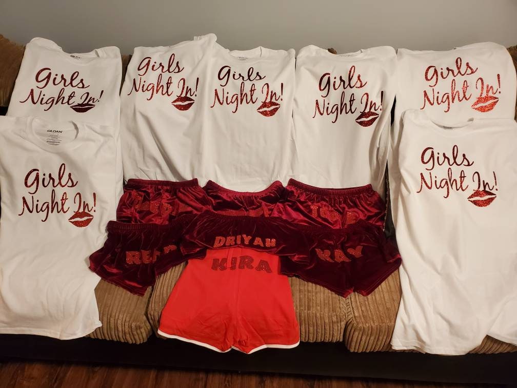Girls night matching pajamas sale